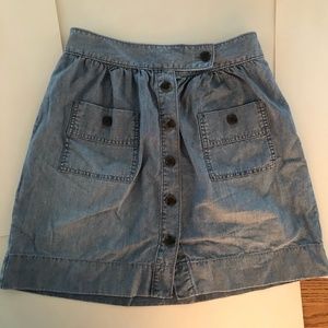 J. Crew Jean Skirt